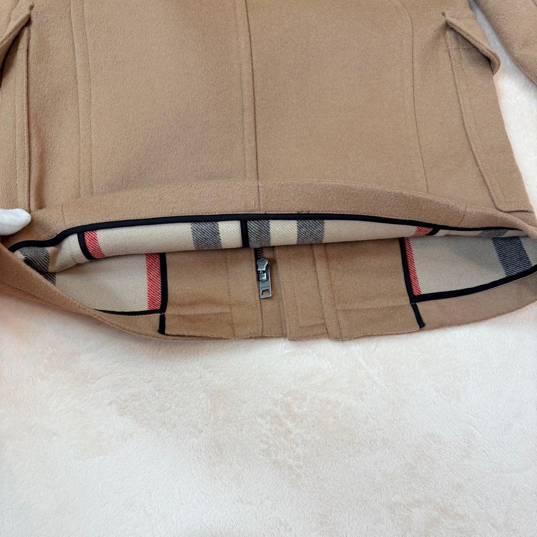 美品　バーバリーチルドレン　ダッフルコート　キャメル　12Y　クリーニング済み