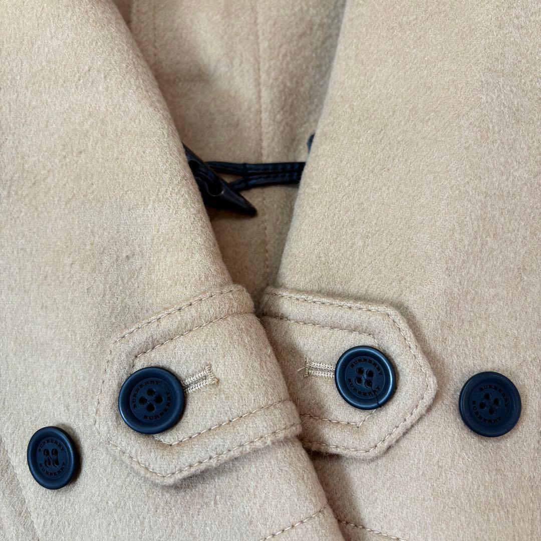 美品　バーバリーチルドレン　ダッフルコート　キャメル　12Y　クリーニング済み