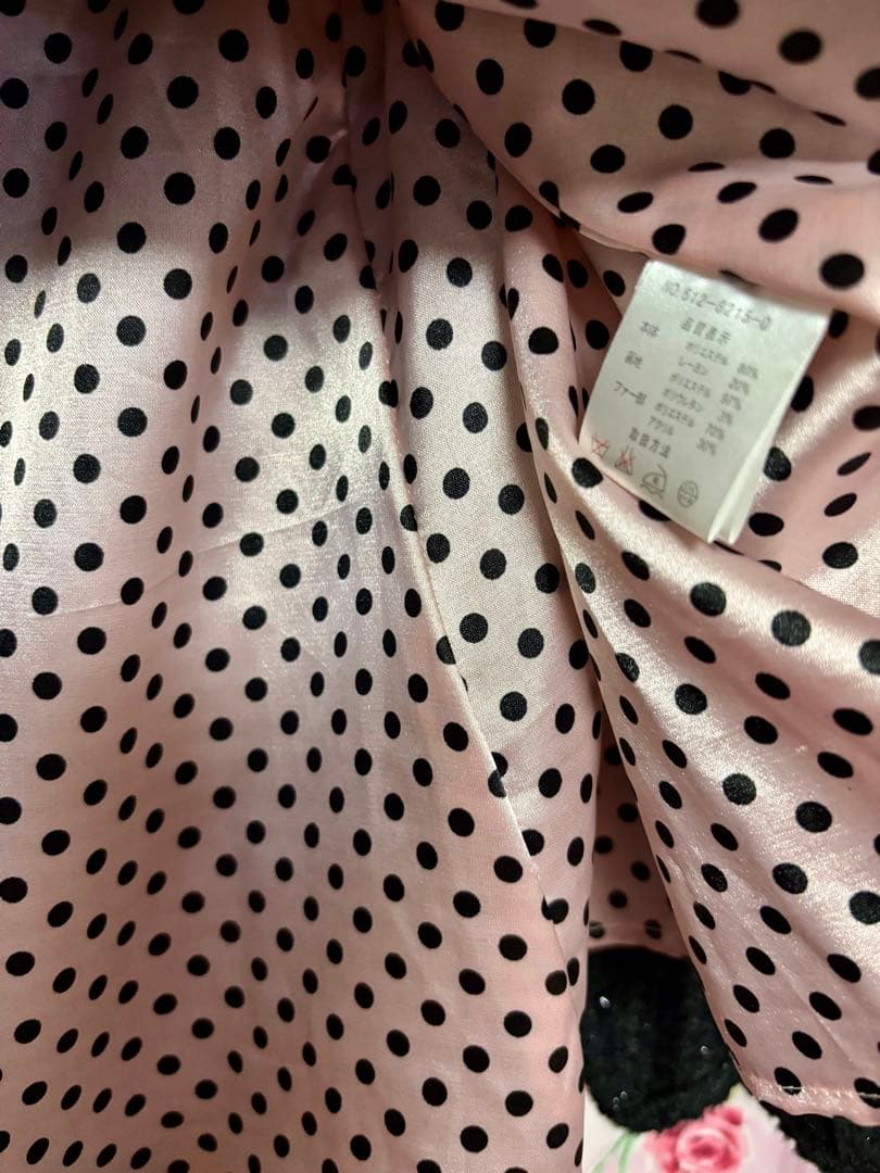 激レア☆TRALALA 黒のファー付きポンチョ