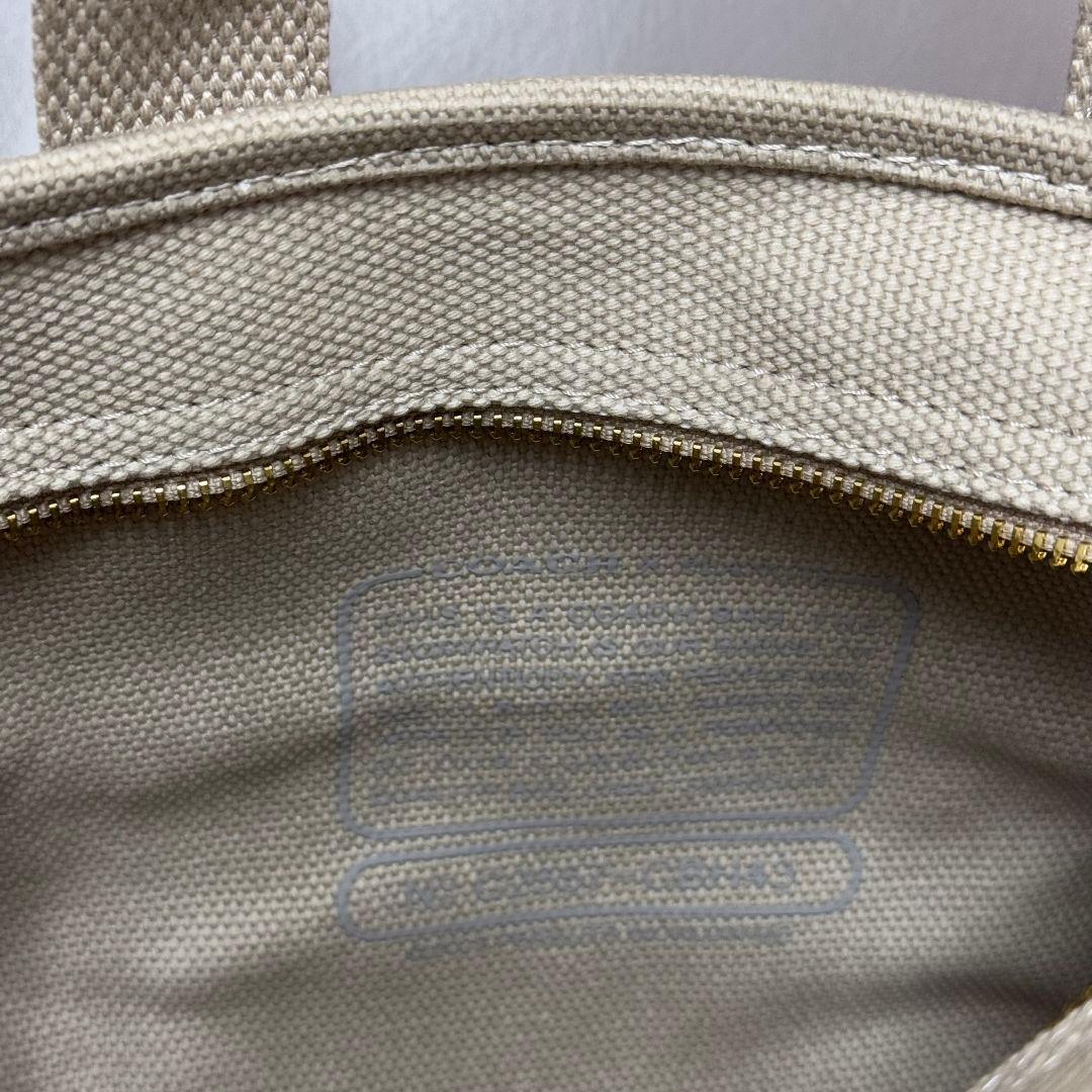 【美品】COACH スヌーピー ピーナッツ カーゴトート26 ショルダーバッグ