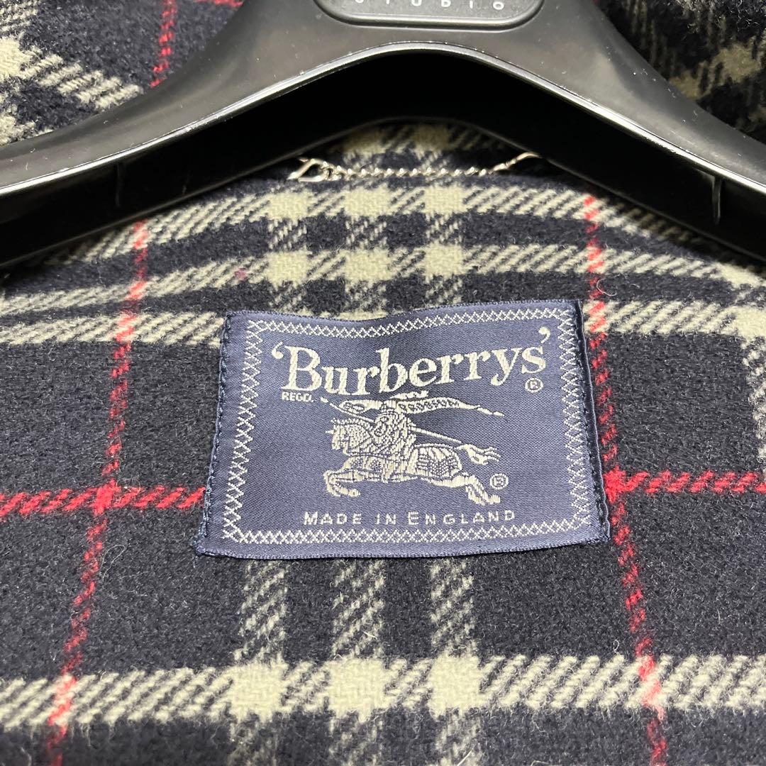 美品✨️ BURBERRY ダッフルコート ノバチェック ウール ネイビー XL