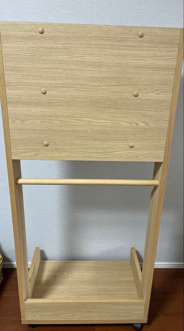 【Taroさま専用！】カリモクナチュラルウッド ハンガーラック 上部フック付き】