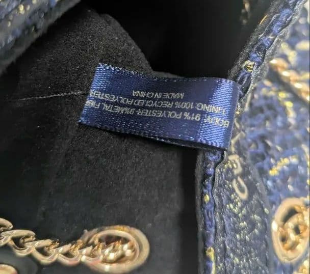 レア　非売品 CHANEL ノベルティ ネイビー　ツイード バケットバッグ