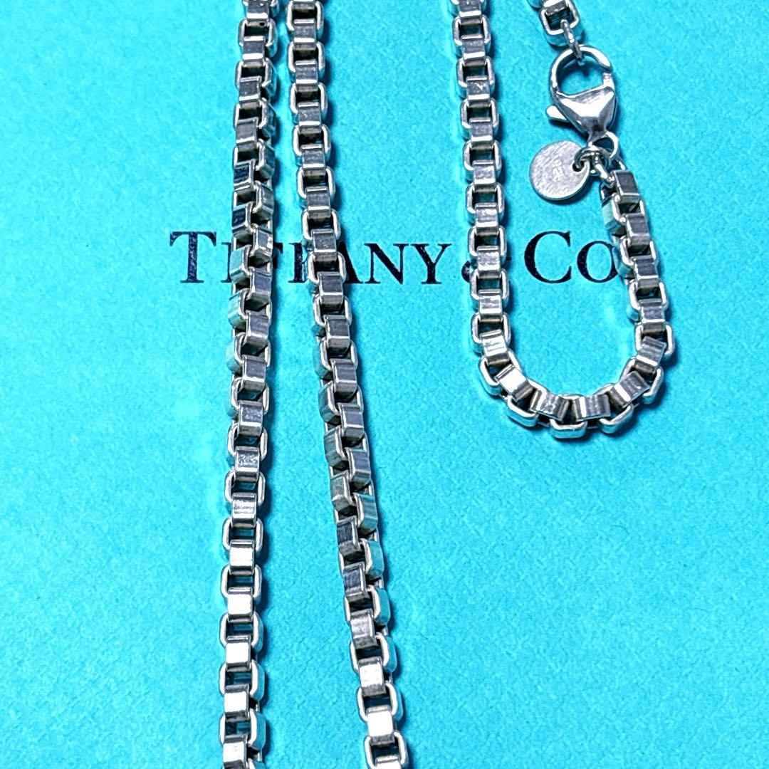 【美品】46cm Tiffany ティファニー ベネチアン ネックレス 925