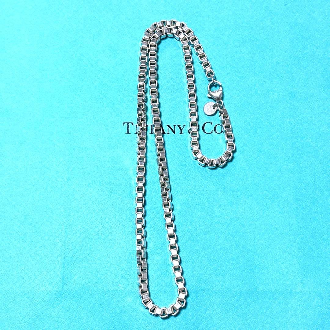 【美品】46cm Tiffany ティファニー ベネチアン ネックレス 925