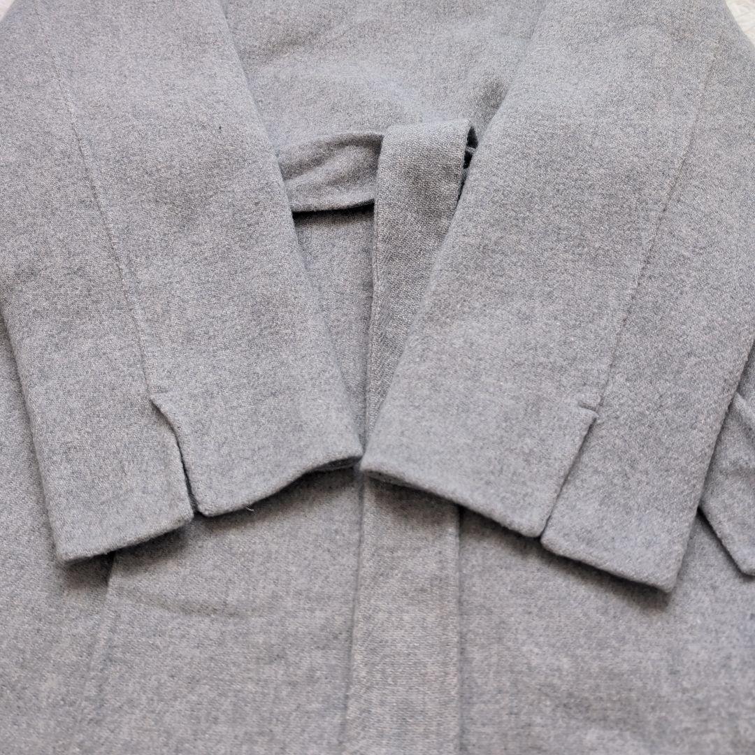 近年 スピックアンドスパン ビーバーフォールドラペルコート 36 グレー