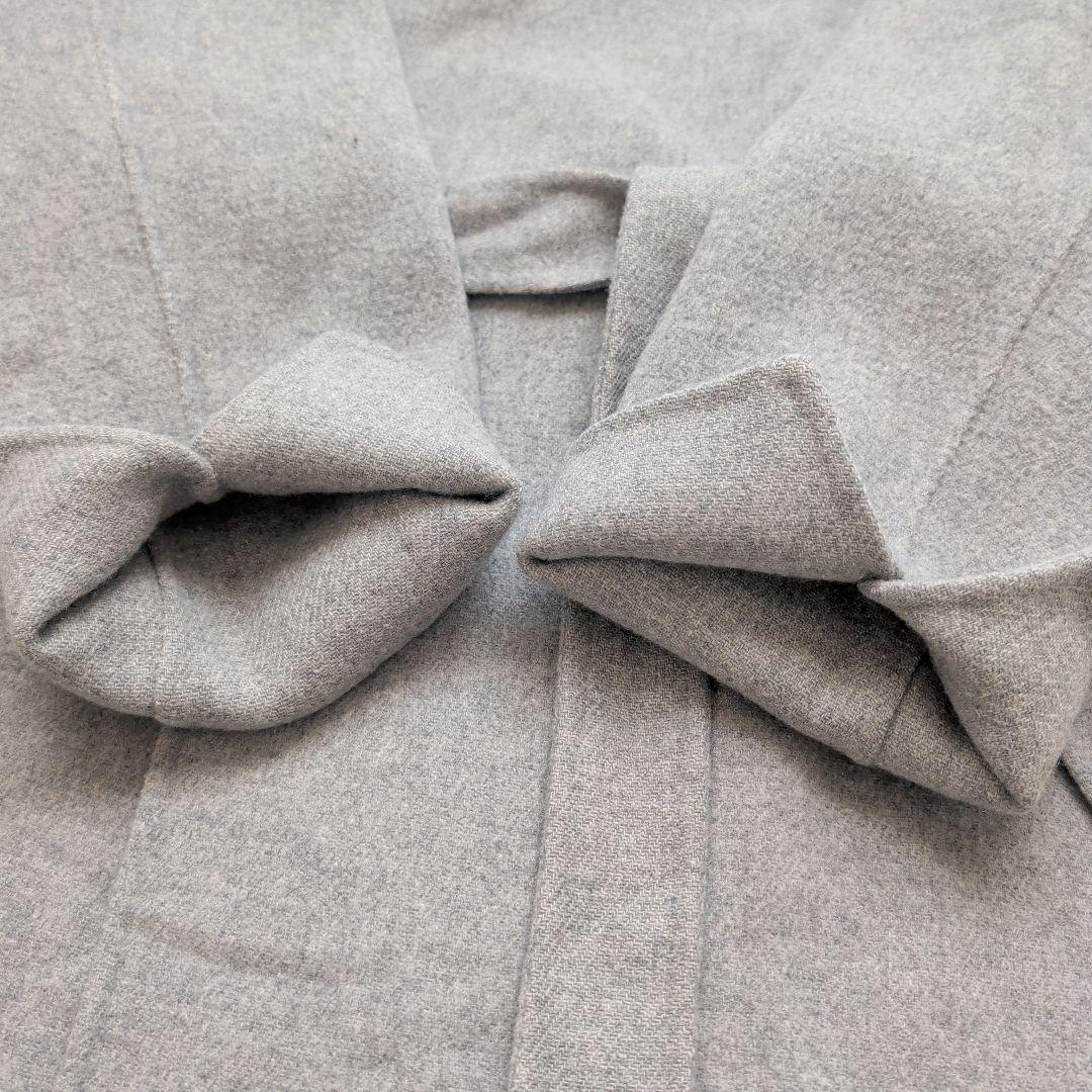 近年 スピックアンドスパン ビーバーフォールドラペルコート 36 グレー