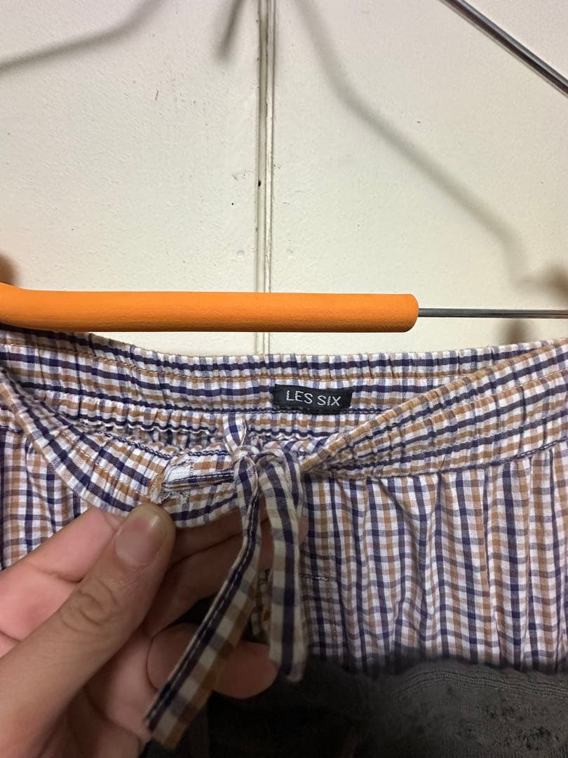 LE'S SIX ダメージ加工 スウェットパンツ グレー