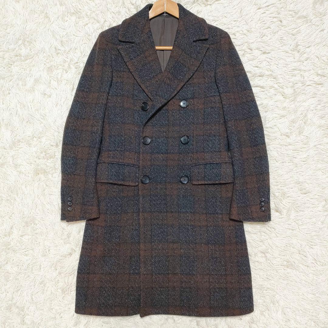 【希少サイズXS】 エディフィス ロロピアーナ　高級　ダブルチェスターコート