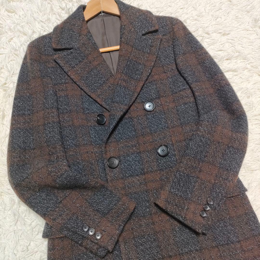 【希少サイズXS】 エディフィス ロロピアーナ　高級　ダブルチェスターコート