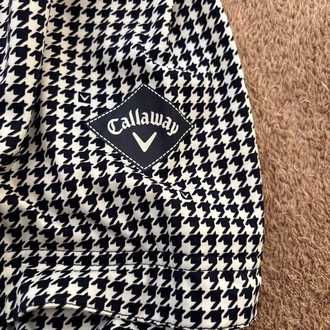 美品　キャロウェイ　レインコート　ジャケット　パンツ　千鳥格子　M ネイビー