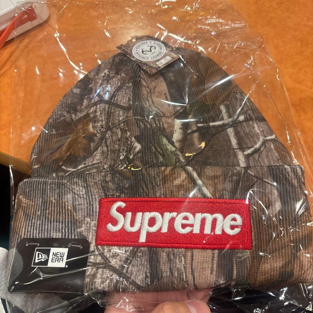 帽子 Supreme x New Era Box Logo Beanie