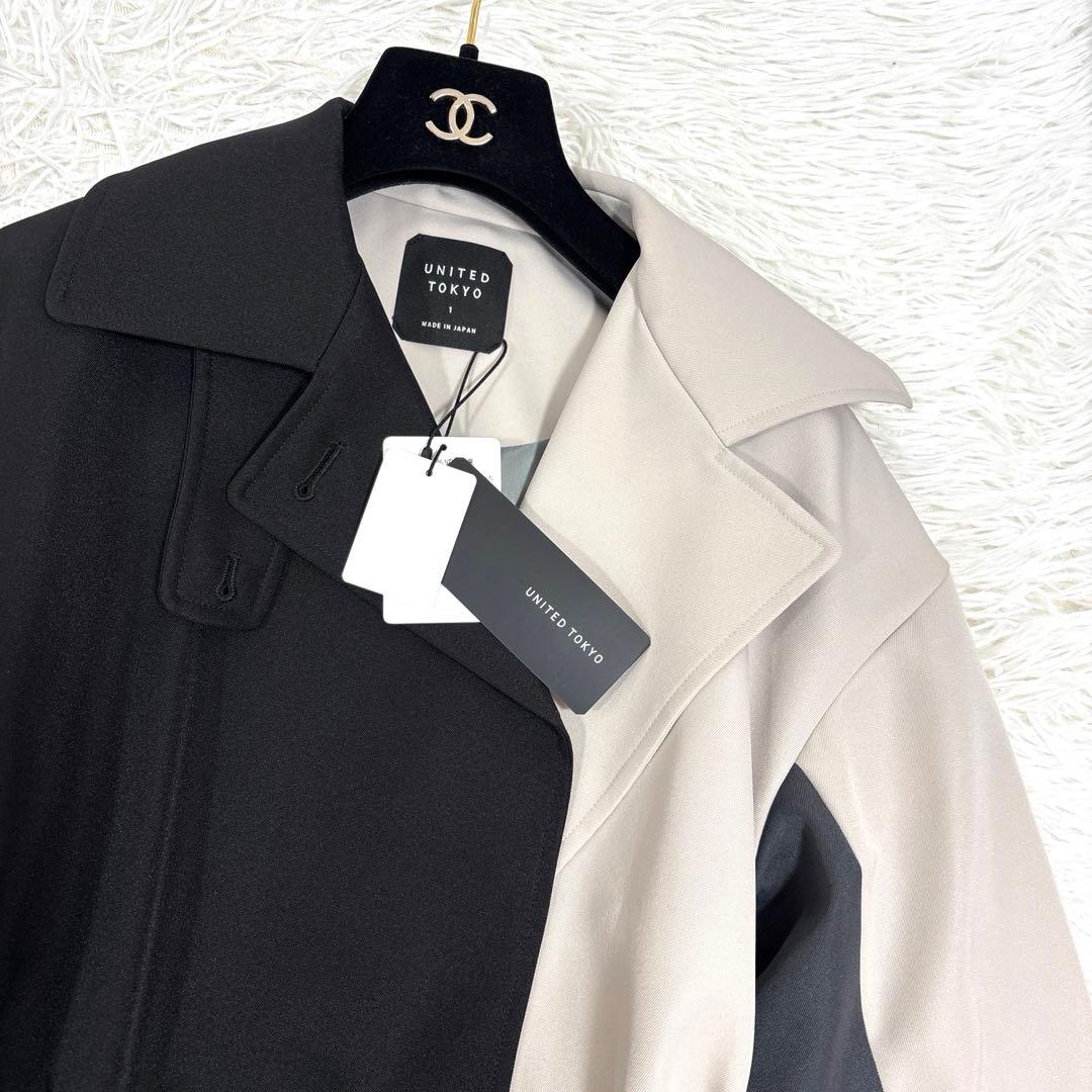 タグ付き未使用　UNITED TOKYO スタンドカラー2wayトレンチコート