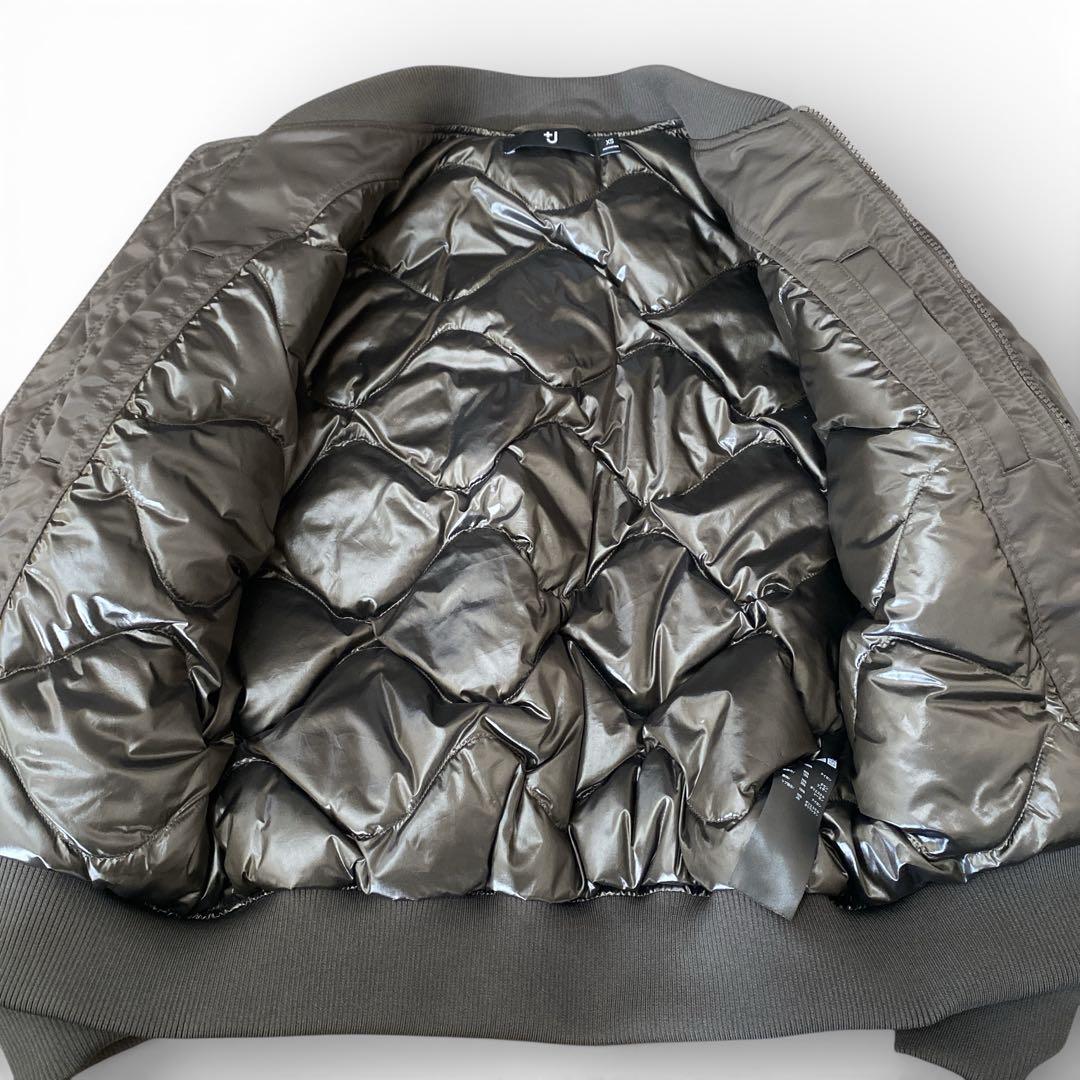 +J UNIQLO ハイブリッドダウンオーバーサイズMA-1ジャケット　グレー