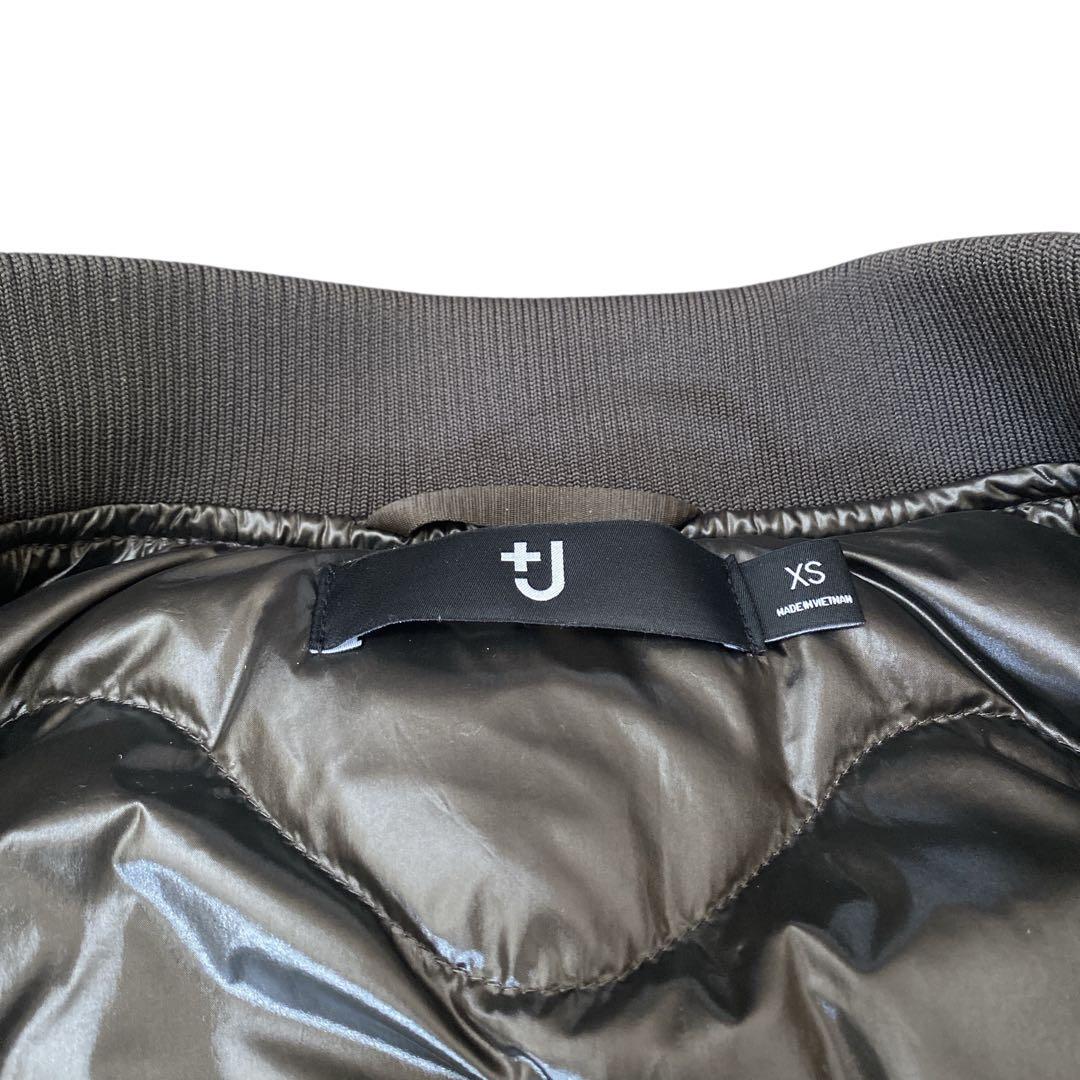 +J UNIQLO ハイブリッドダウンオーバーサイズMA-1ジャケット　グレー