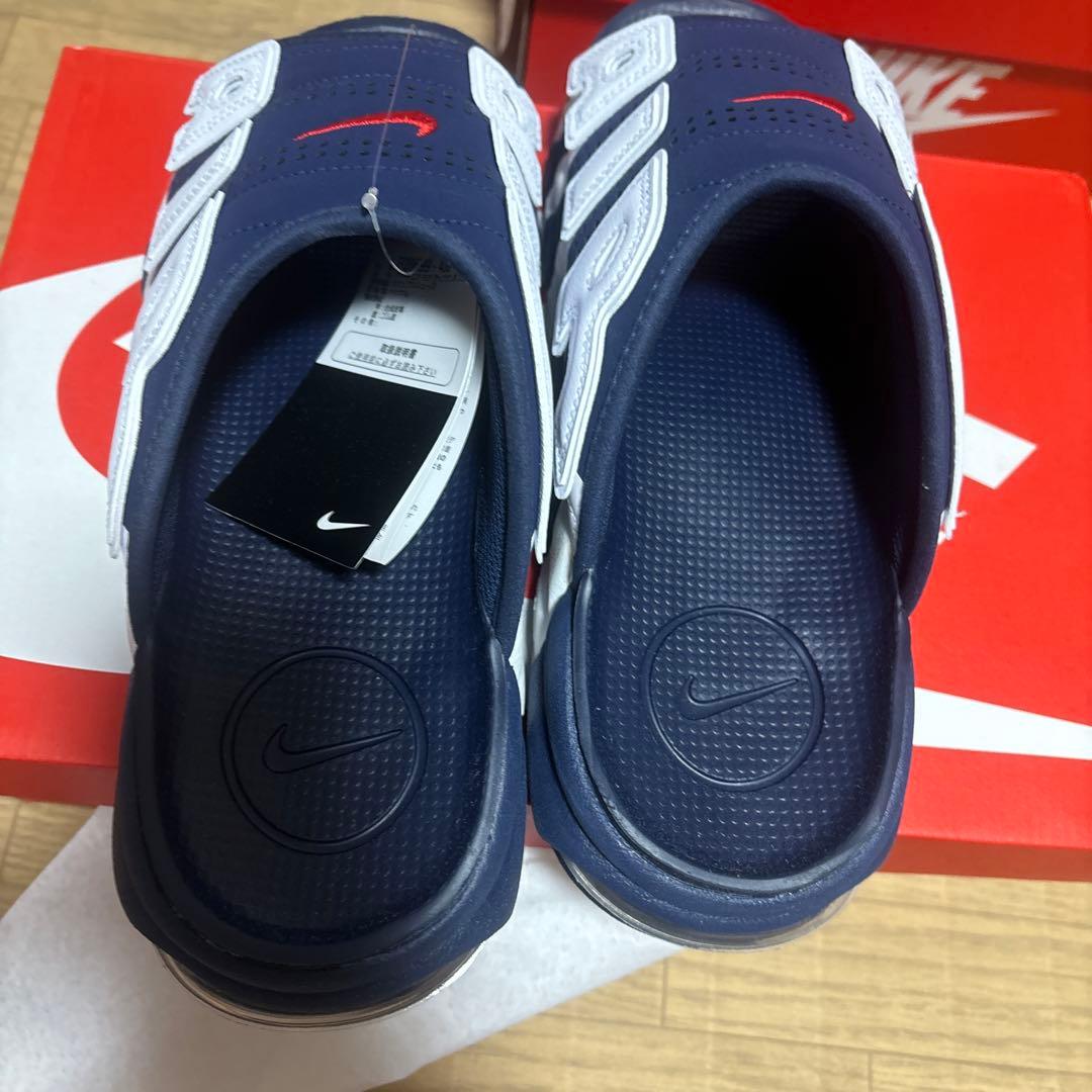 NIKE 28 アップテンポ　スライド　サンダネイビー　28 メル再民