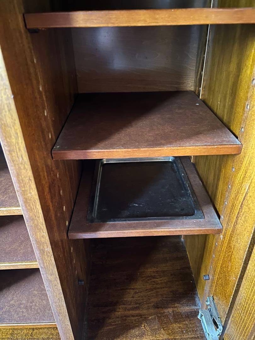 カリモク　コロニアル下駄箱　美品　オールドカリモク