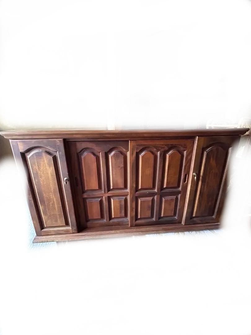 カリモク　コロニアル下駄箱　美品　オールドカリモク