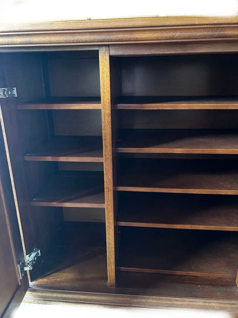 カリモク　コロニアル下駄箱　美品　オールドカリモク