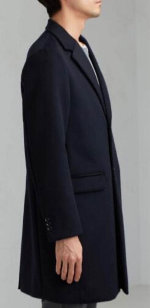 美品 green label relaxing チェスターコート ネイビー M