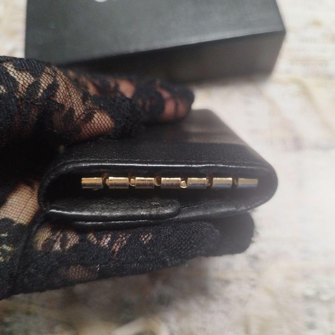 CHANEL ブラックレザーキーケース 箱付き