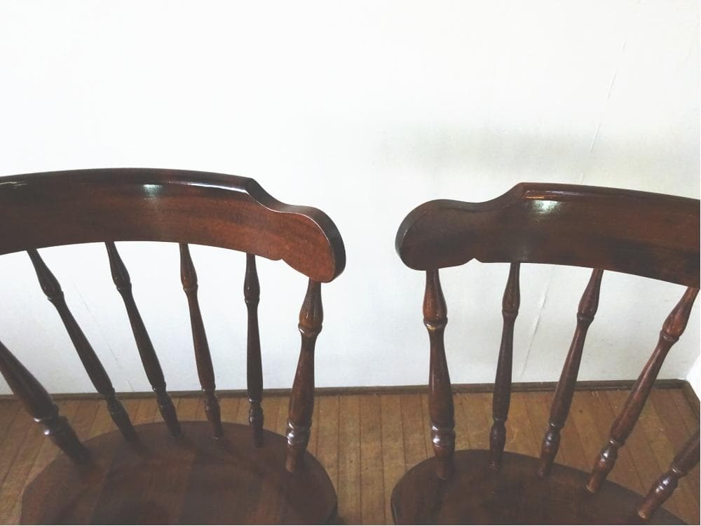 キツツキ　穂高　カントリー　ウィンザーチェア　ダイニングチェア　2脚セット