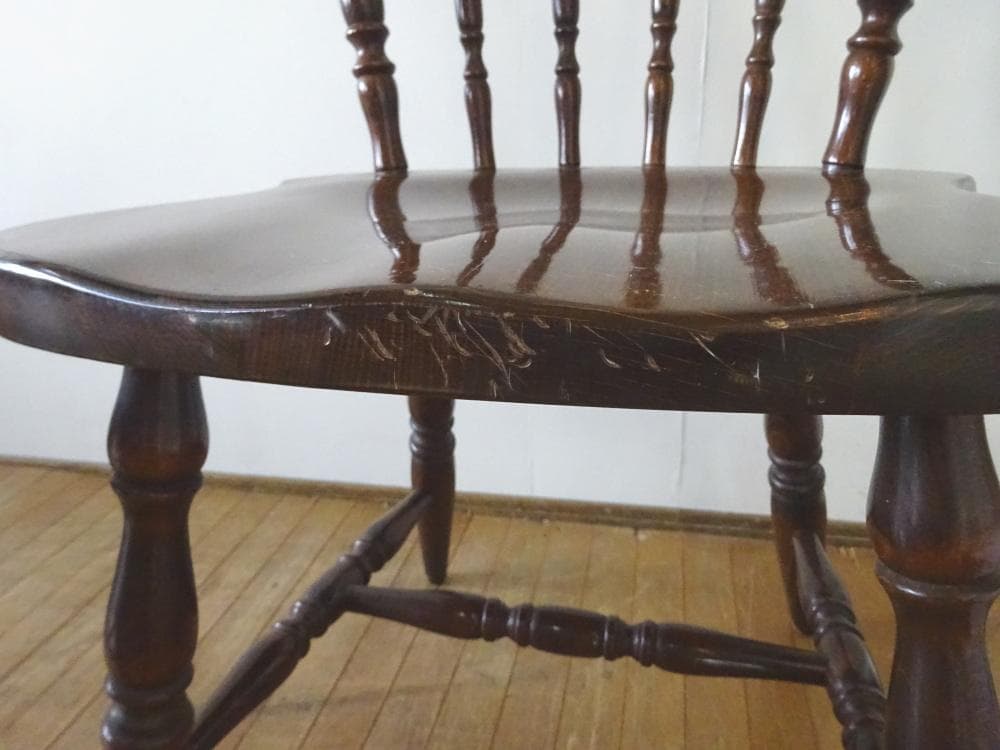 キツツキ　穂高　カントリー　ウィンザーチェア　ダイニングチェア　2脚セット