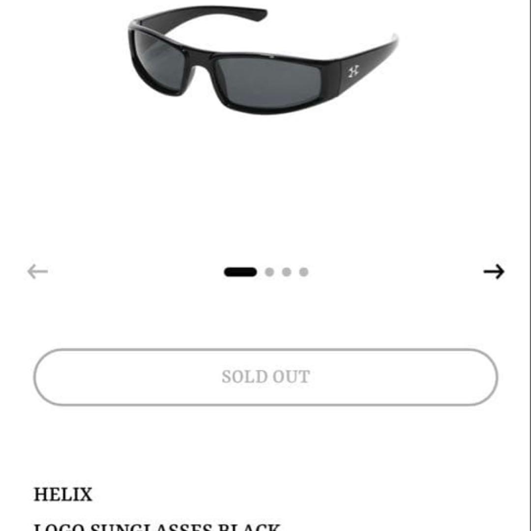 helix LOGO SUNGLASSES BLACK io着用