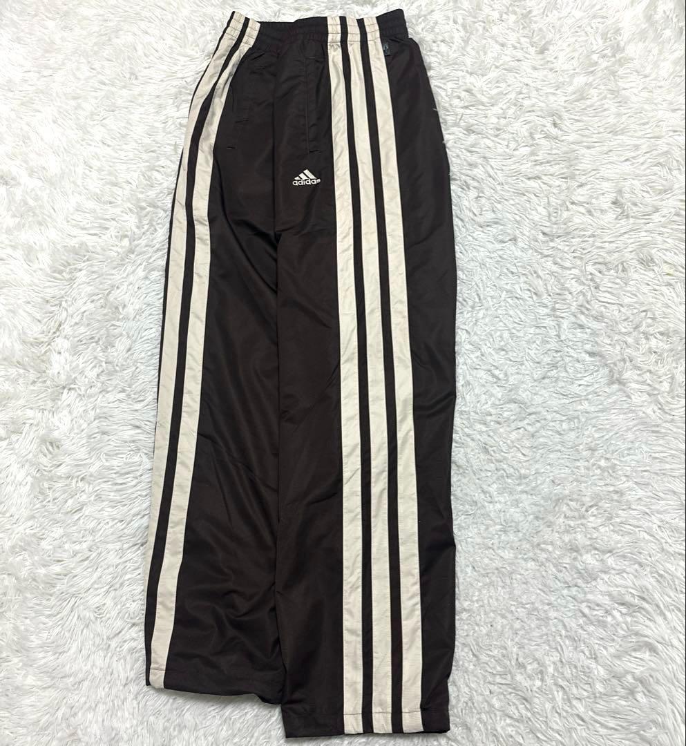 希少 アディダス 00's スリーライン　ワイド　ジャージパンツ 大きいサイズ