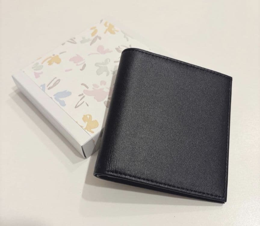 皇居財布　限定品 2つ折り財布　本革　ブラック