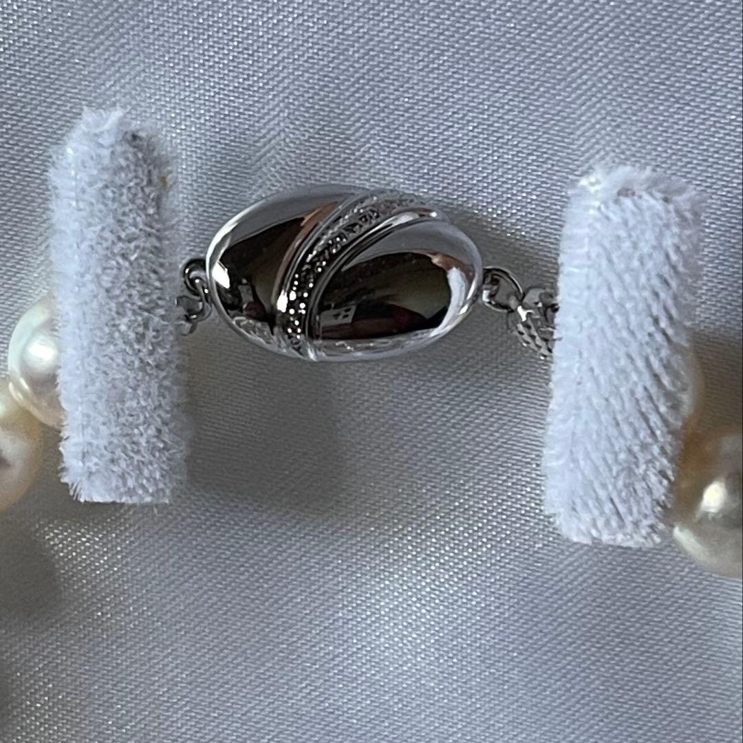 SILVER 刻印 パール ネックレス×イヤリング セット 箱付き 高島屋 新品