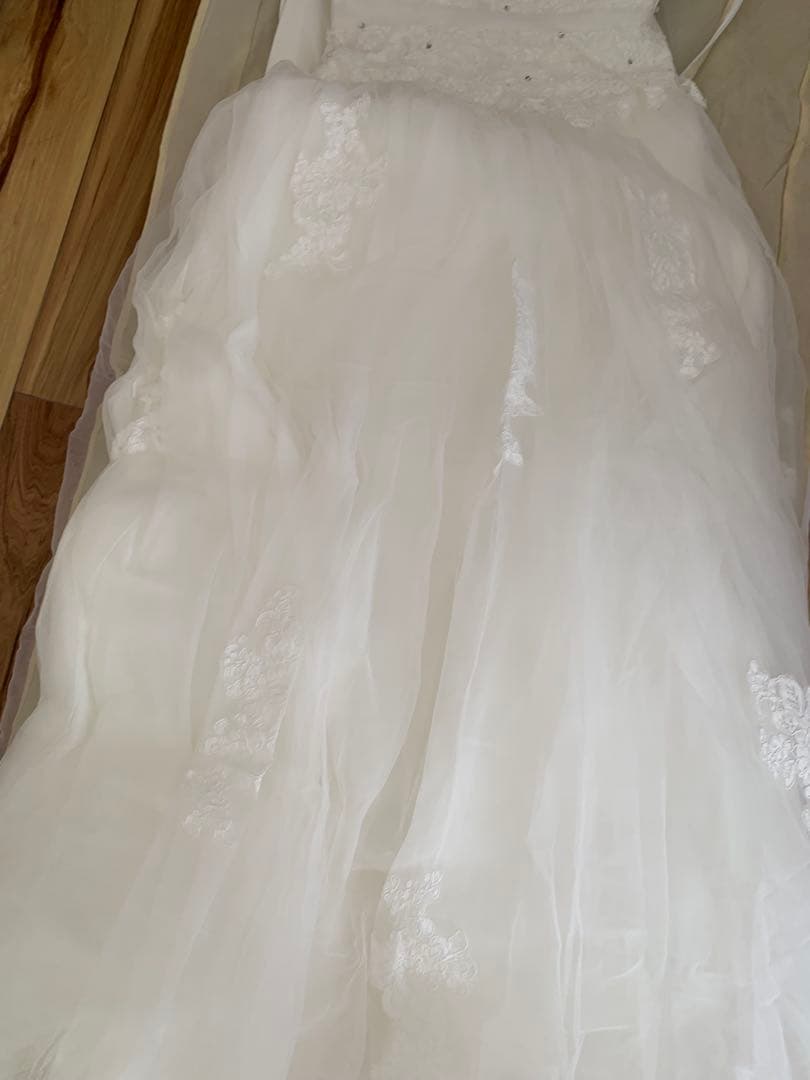 YNS ホワイト Aライン ウェディングドレス