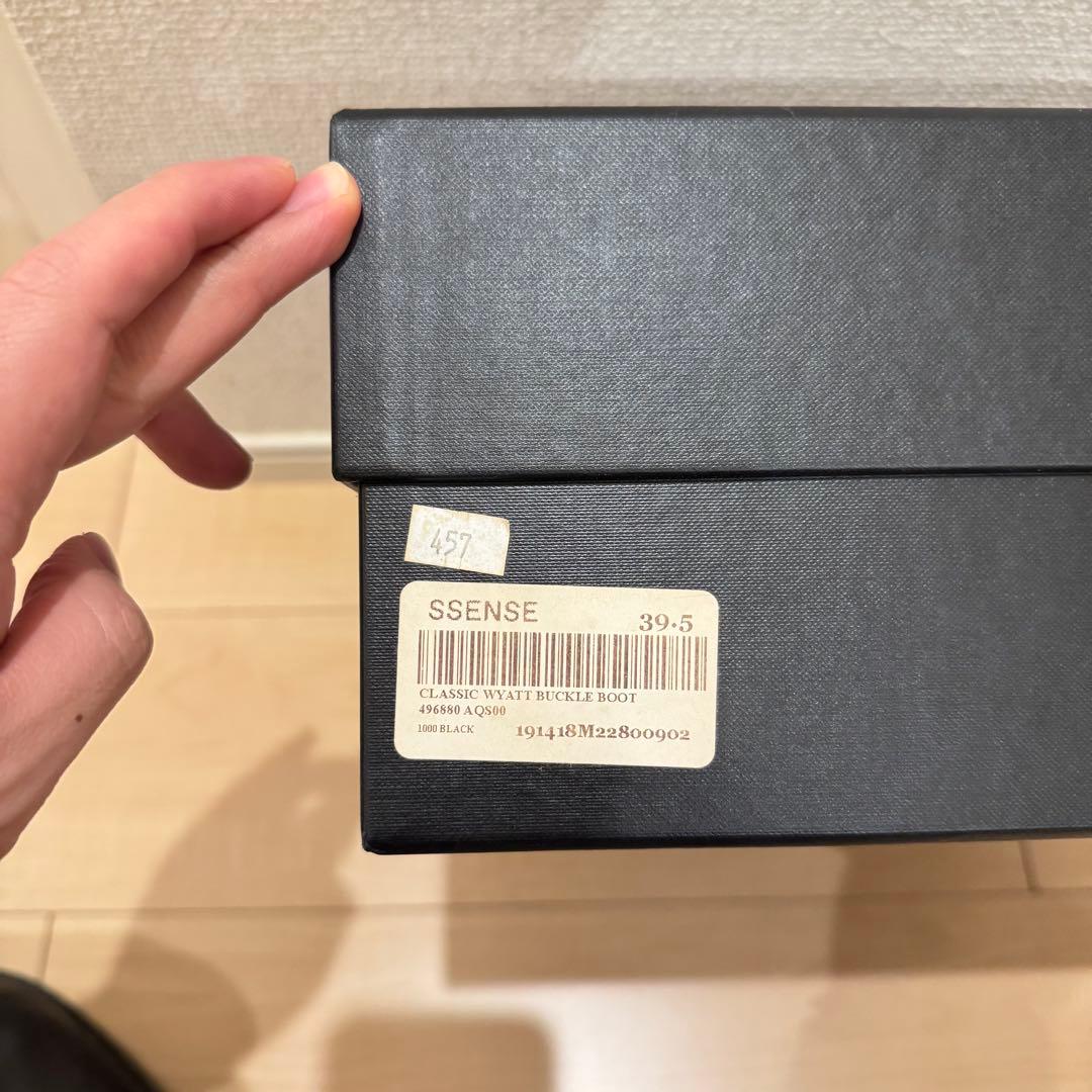 正規品 SAINT LAURENT サンローラン レザー リングブーツ39.5