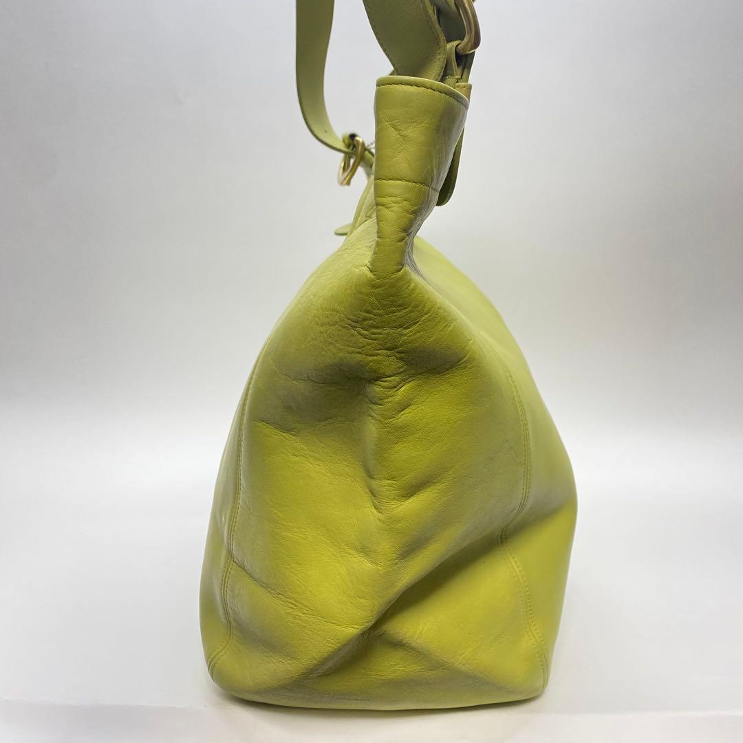 オールドコーチ 4082 グリーン 大容量トートバッグ 黄緑 レザー