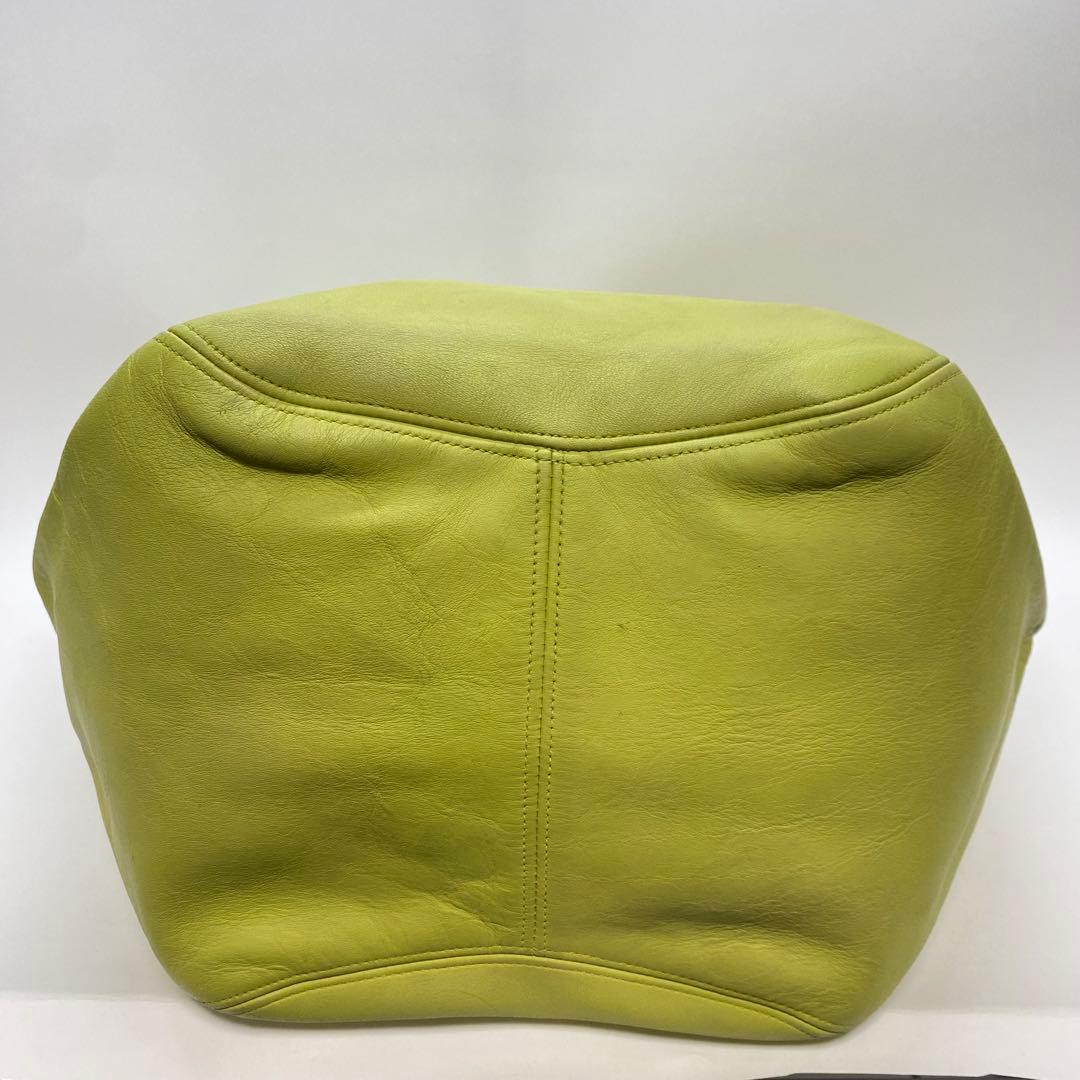 オールドコーチ 4082 グリーン 大容量トートバッグ 黄緑 レザー