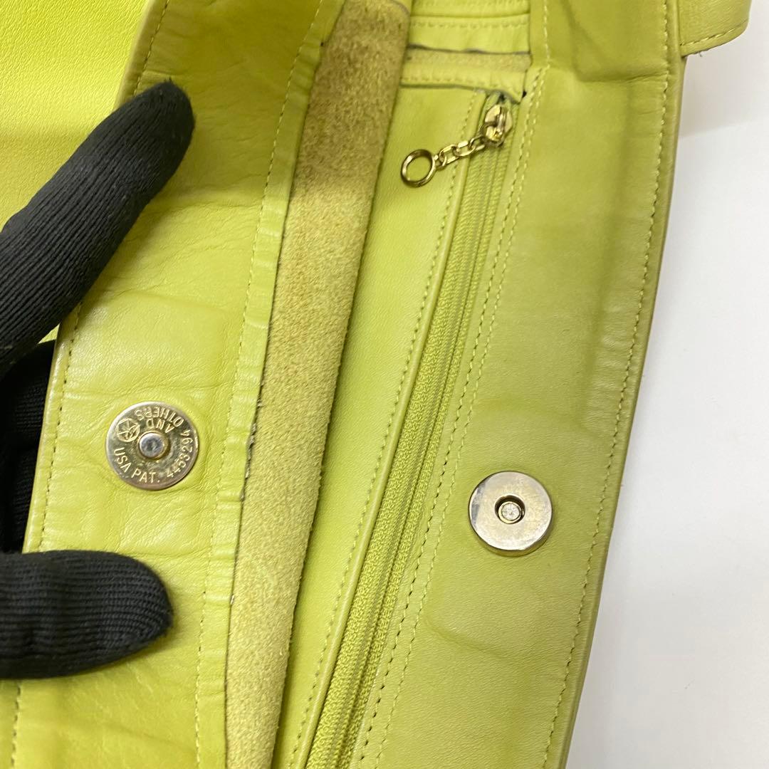 オールドコーチ 4082 グリーン 大容量トートバッグ 黄緑 レザー