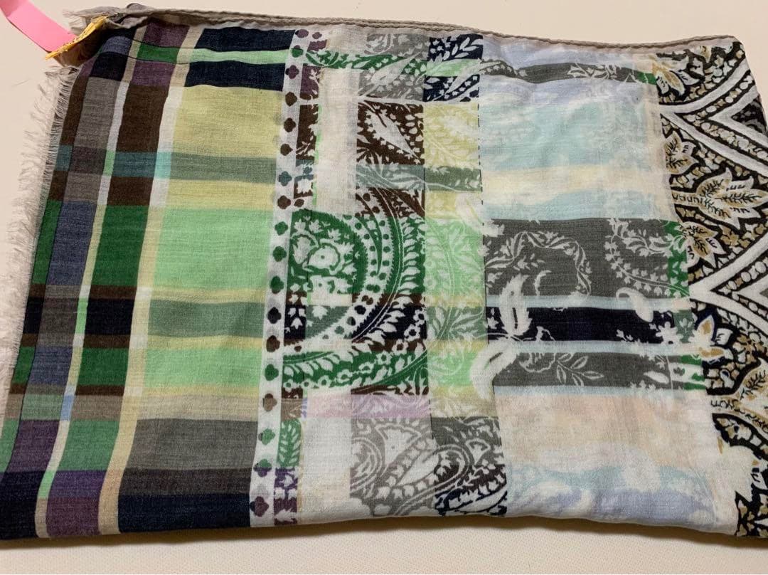 Etroエトロ　ペイズリー　大判ストール 約194 × 68センチ