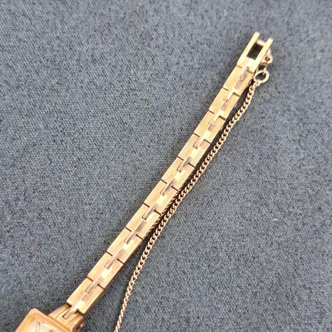 ✨箱付 アガット agete 0.02ct ダイヤ ピンクゴールド シェル文字盤