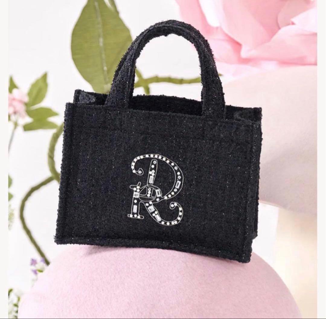 ダーリッチ DRビジューミニトートバッグ BLK