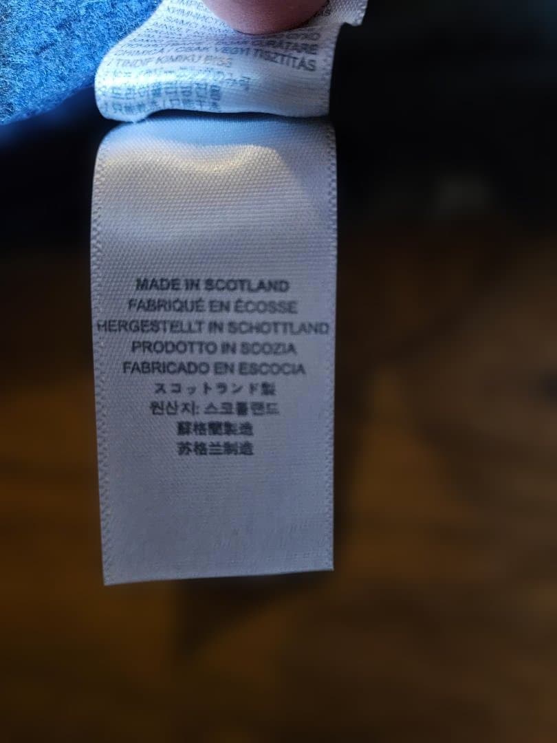 Johnstons of Elgin カシミヤ マフラー チェック柄