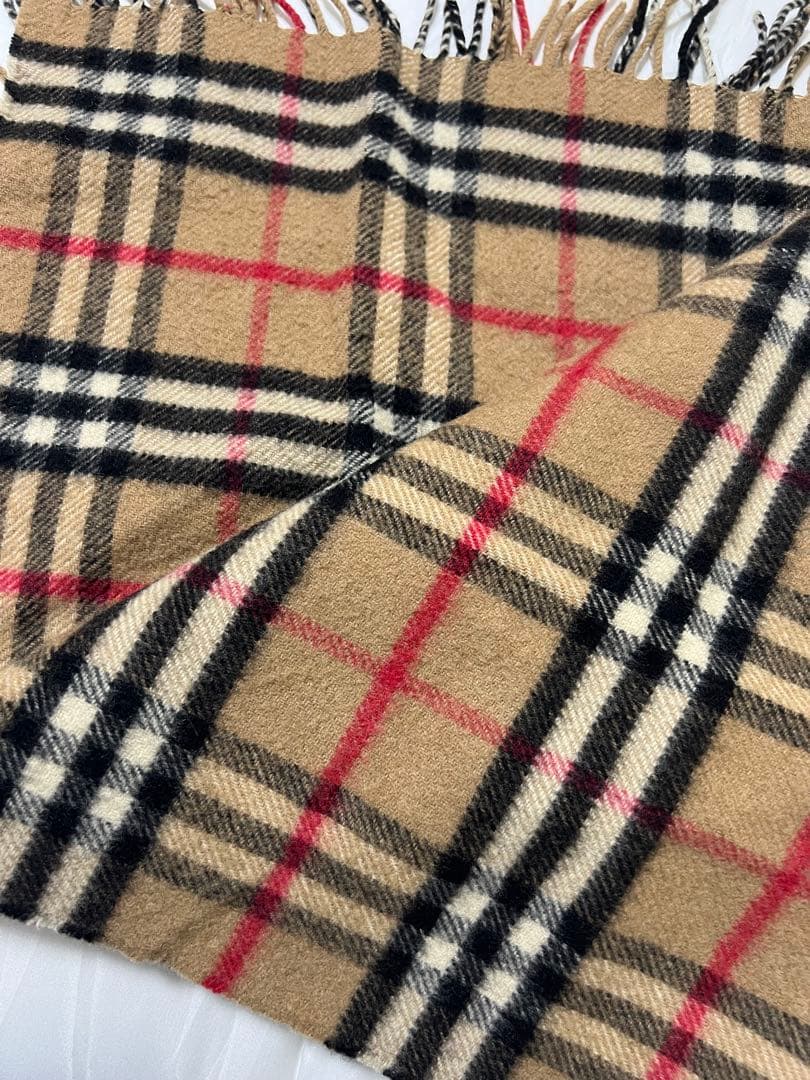 BURBERRYバーバリー マフラー カシミヤ100%ノバチェック