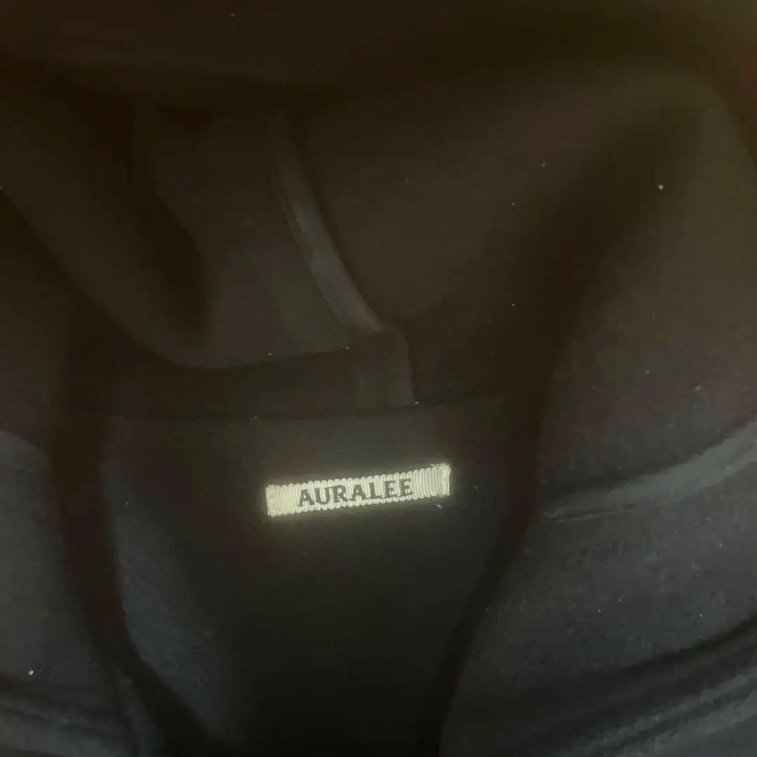 【最終価格】美品　AURATE 黒 ダッフルコート フード付き