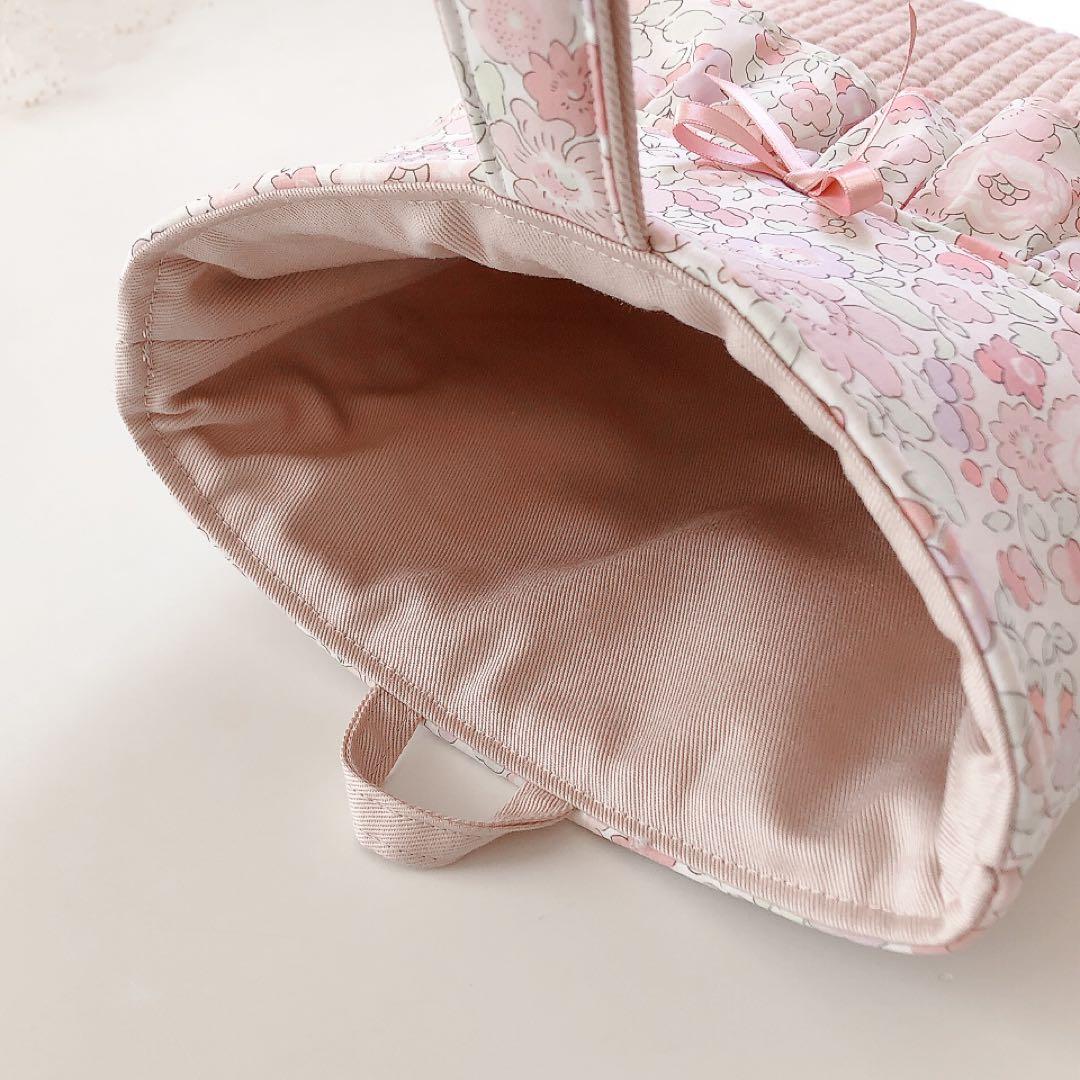 shiori　リバティ　フラワーピンクラベンダー　入園入学　オーダー