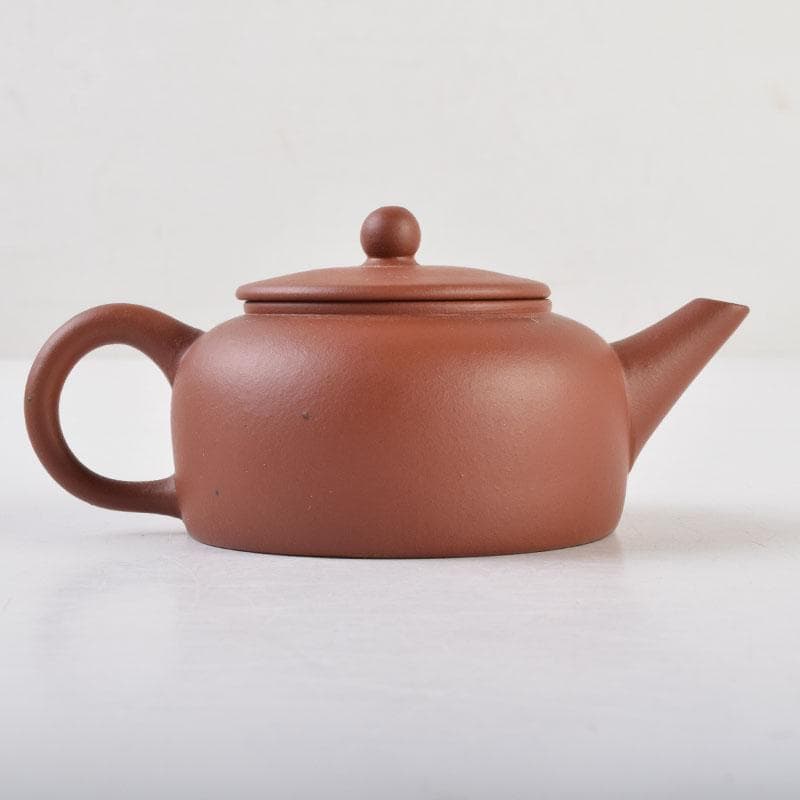 中国　荊渓恵孟臣製　紫砂　朱泥　急須　茶壷　V　9219