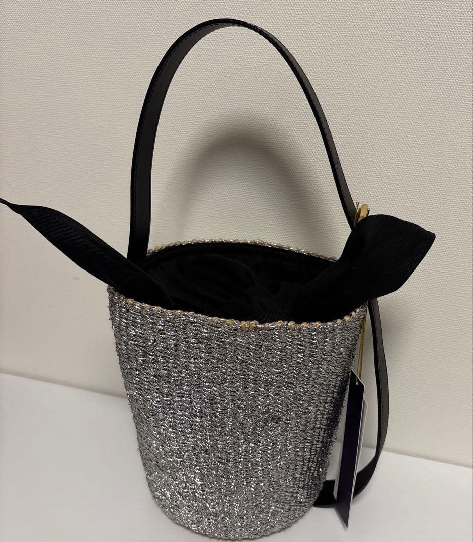 ヤマダヤ　ガルン　ヴィオラドーロ MIRO アバカメタリックバケツバッグ