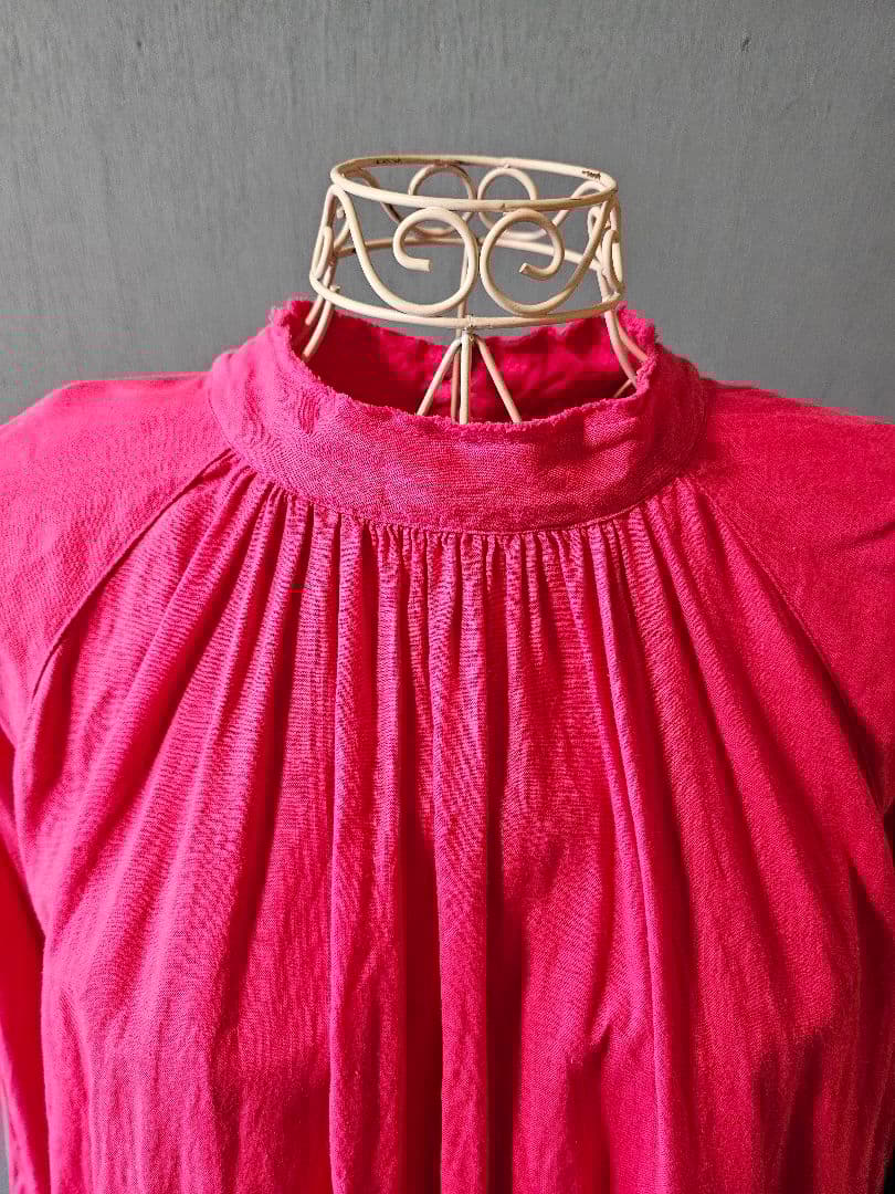 ネストローブ　NestRobe ラグランスリーブチュニック　ピンク