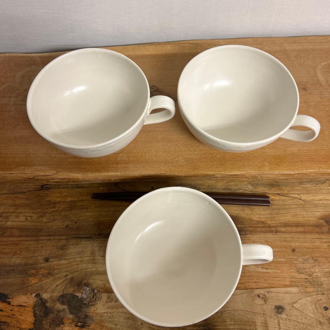 ちゃーさん　新品　陶器　陶芸作家　リム鉢3個　199