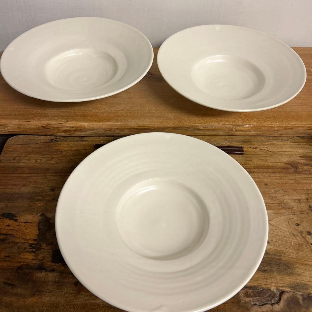 ちゃーさん　新品　陶器　陶芸作家　リム鉢3個　199