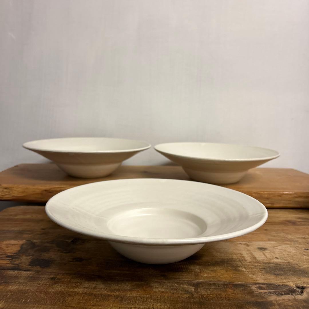 ちゃーさん　新品　陶器　陶芸作家　リム鉢3個　199