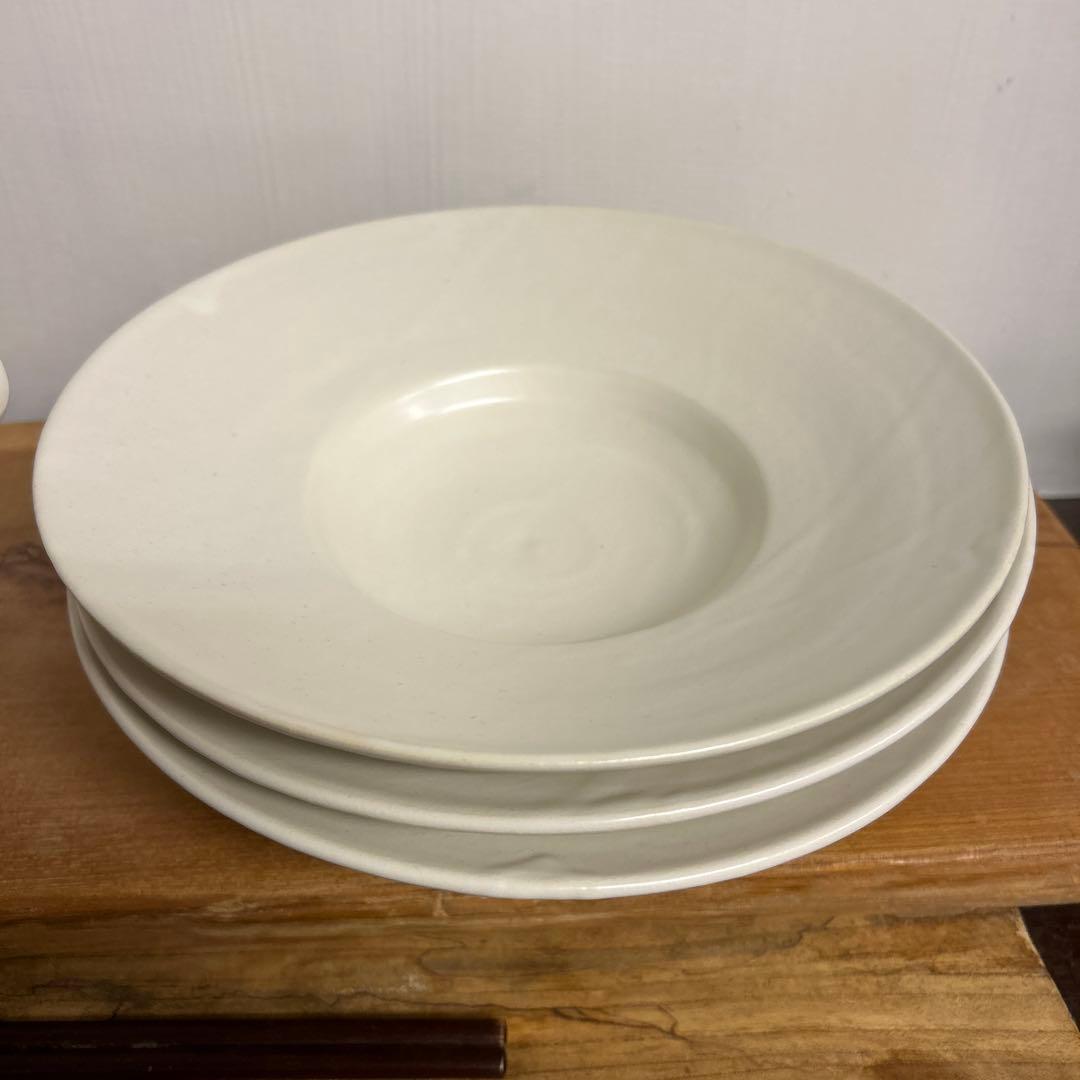 ちゃーさん　新品　陶器　陶芸作家　リム鉢3個　199